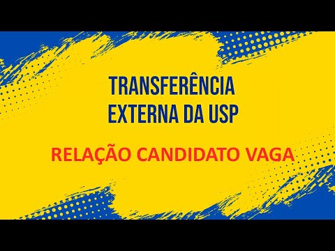 Live - Relação Candidato Vaga - Transferência USP 2021-2022