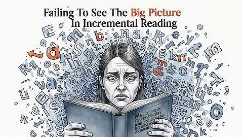 Failing To See The Big Picture In Incremental Reading