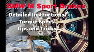 BMW M Sport Brake Pad Replacement Step-by-Step With Torque Specs (Brembo M-Sport)