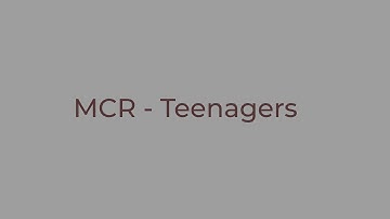 My Chemical Romance - Teenagers (lyrics)