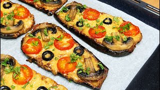 Forget obesity! I lost 10 kg in a month  Eggplant pizza!