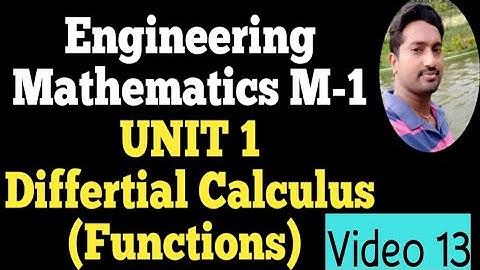 Engineering Mathematics 1 | Video 13 | Unit 1 | Differtial Calculus | Vincent Maths | Ma8151