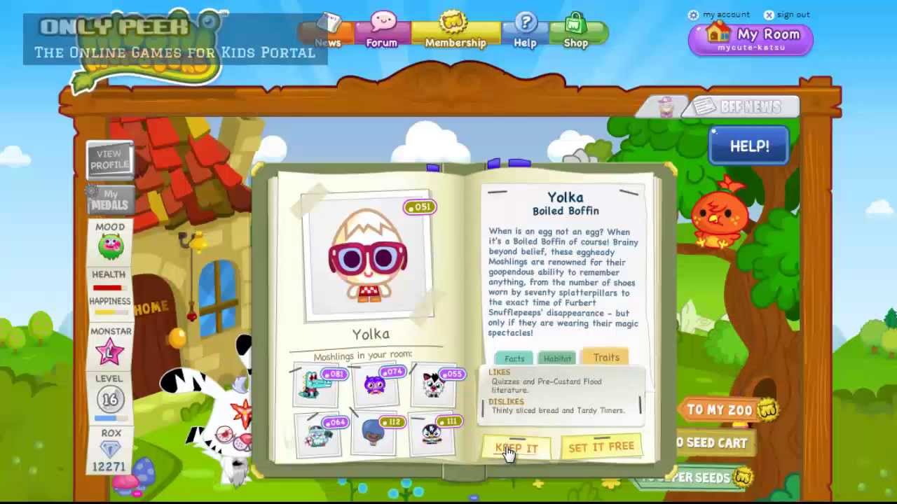 How to Catch Yolka Moshling on Moshi Monsters