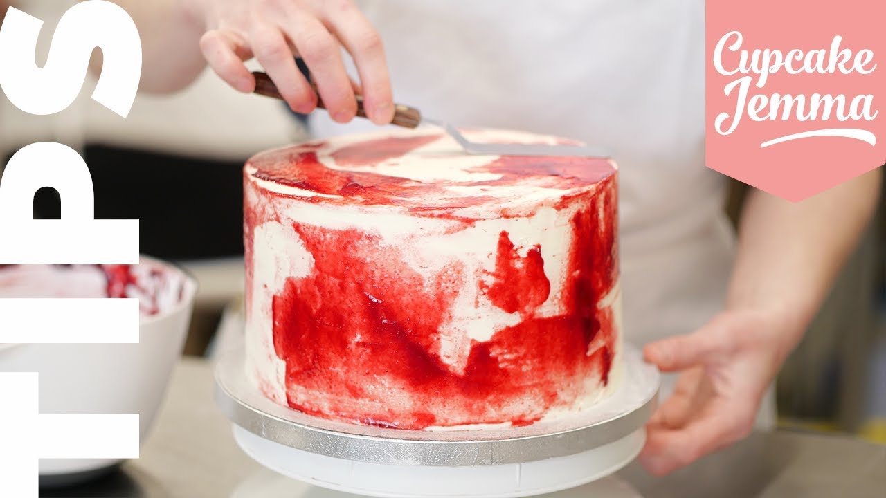 Decorating a cake with Raspberry Goo | Extra Tips | Cupcake Jemma | CupcakeJemma