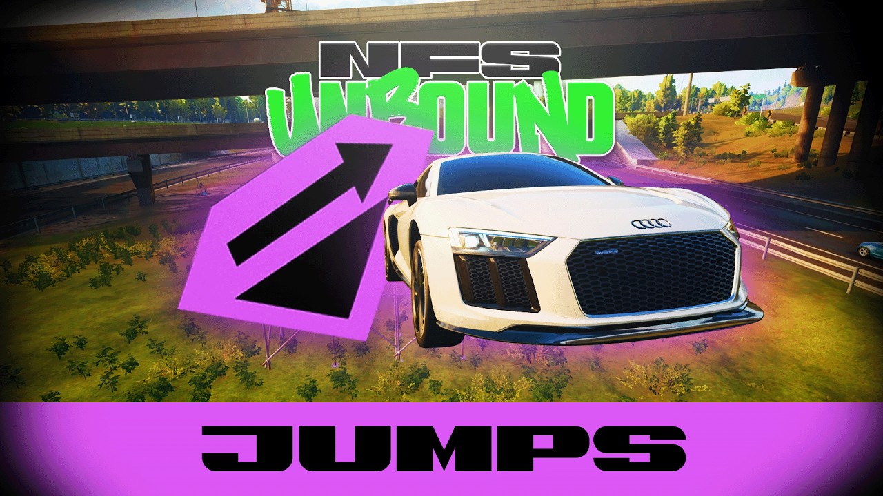 NFS Unbound - Completing All the Jumps in Lakeshore - YouTube
