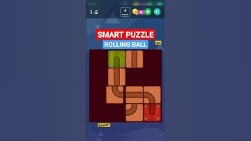 smart puzzle rolling ball  simple level 1-5 #shorts