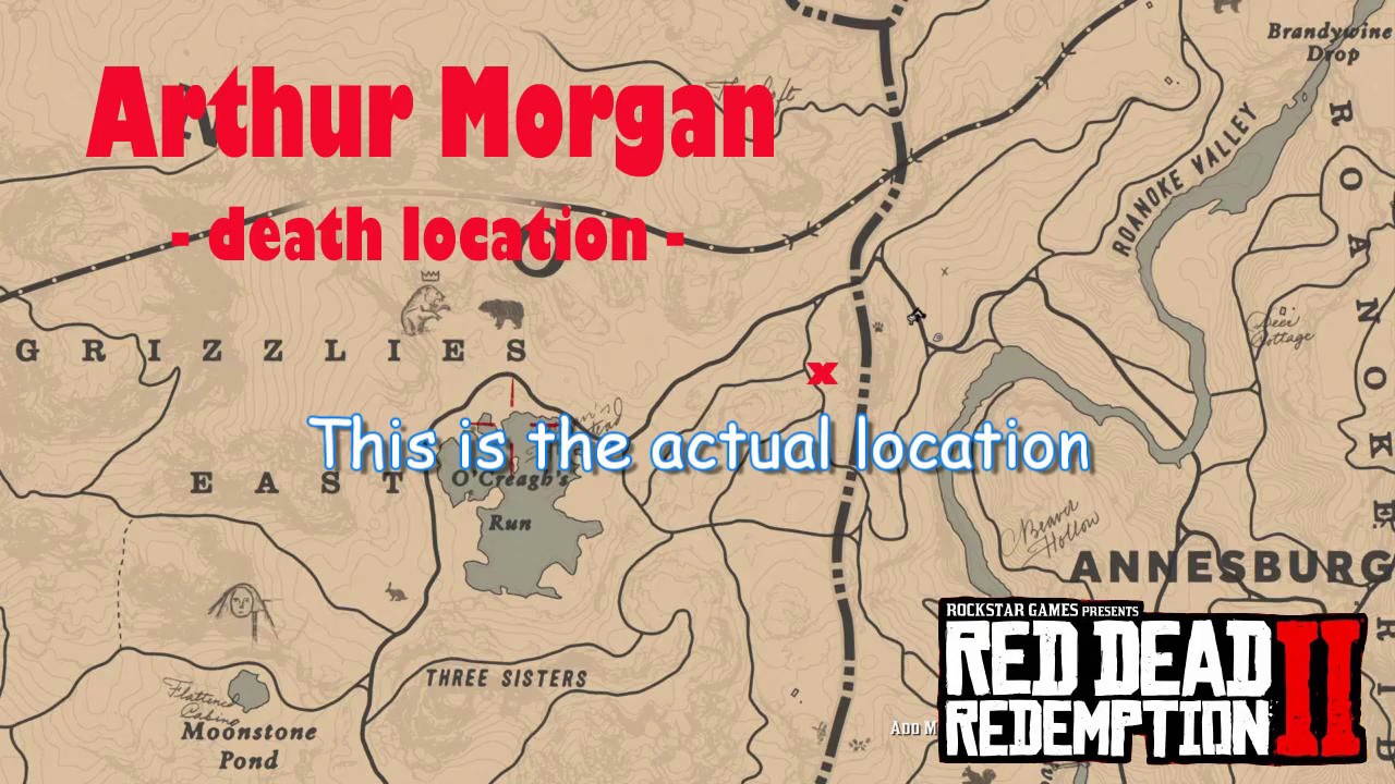 Arthur Morgan Grave Map