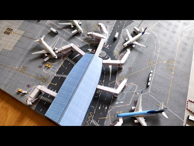 Lifelike 1/500 model airport update (2020) | Built from scratch