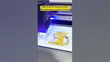 High drop UV flatbed printer 5D embossing varnish printing?