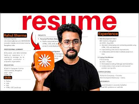 I FIXED My Resume Using CLAUDE AI (98% ATS Score)