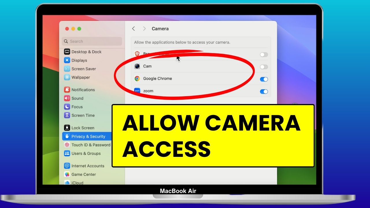 How to Allow / Enable / Turn on Camera Access on Mac, iMac, Macbook Air ...