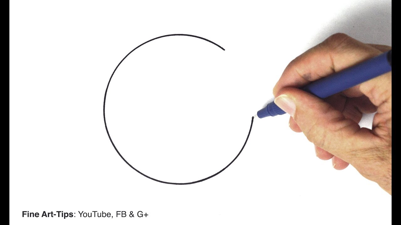 ⁣How to Draw a Perfect Circle Freehand - 3 hacks and techniques