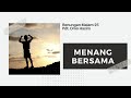 <i><b><span style="color:red">Renungan Malam 25 : oleh Pdt. Omo Hasim Menang Bersama 1 Korintus 13:4.</i></b></span>