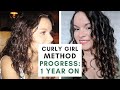 Curly Girl Method 1 Year Progress: What I Learned In 1 Year - Curly Girl Method Before & After