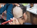 Trending Boy head shave 🥳 Relaxing straight Razor Bald Head Shaving Tutorial 2024❓
