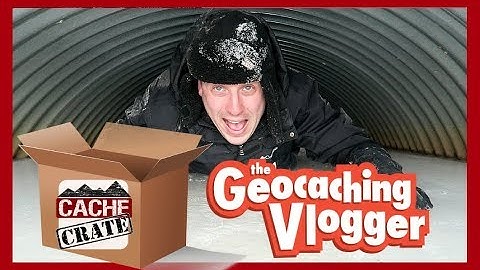 GEOCACHING WITH CACHE CRATE SWAG! (Unboxing)
