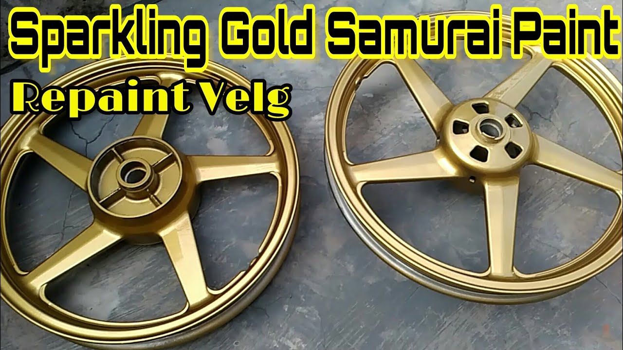 Sparkling Gold Samurai Paint Repaint Velg Youtube