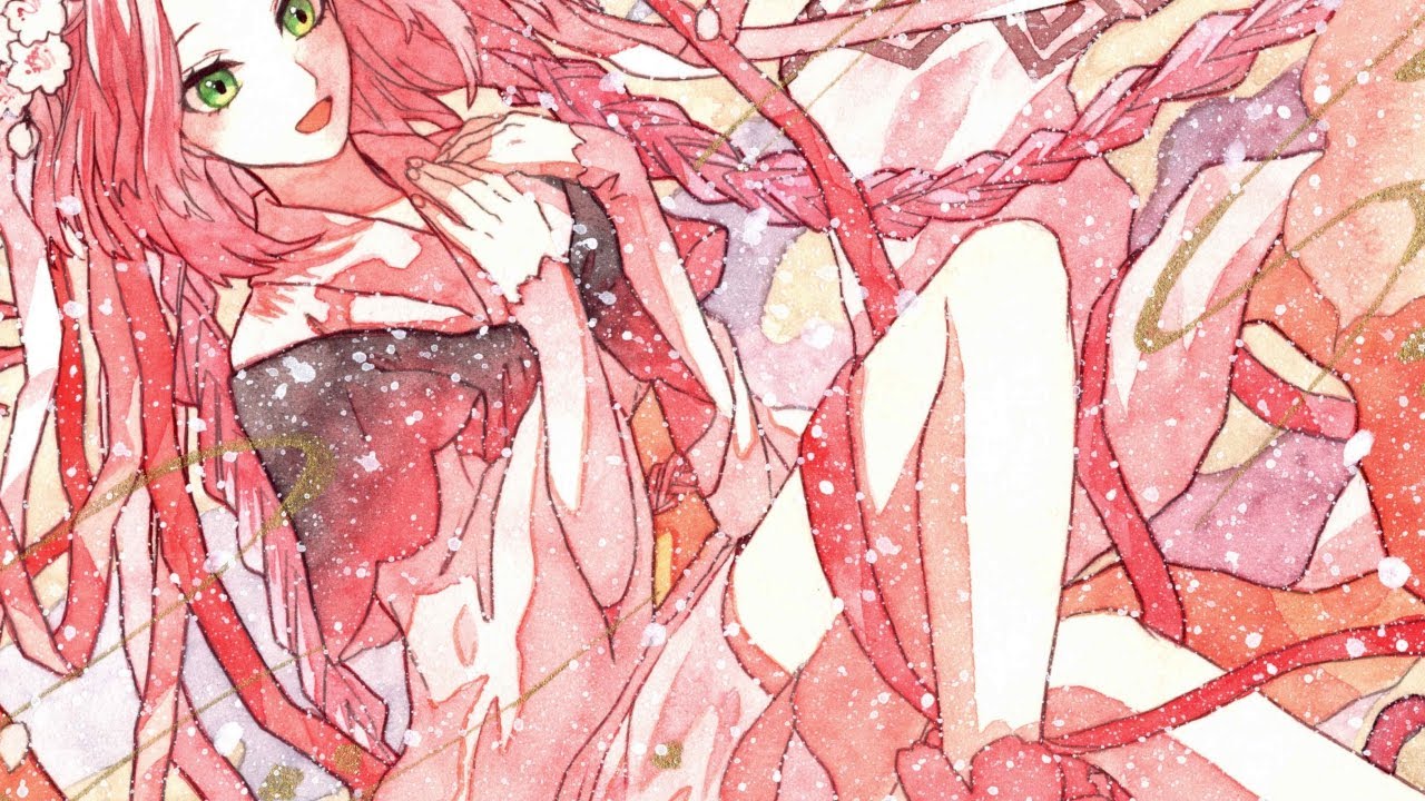 女の子 桜 イラストメイキング 透明水彩 水彩画イラスト 和風 Potato Youtube