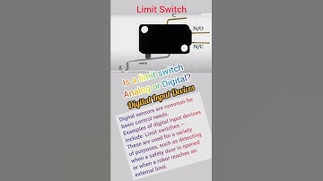 Is a limit switch Analog or Digital?#limitswitch #sensor #automation #automatic