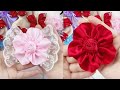Beautiful French Satin Niche Blackpink Girl Rose Flower Hair Design High-End Back Head Clip
