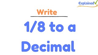 Write to a Decimal Rounding to Tenths Hundreds and Thousandths Places