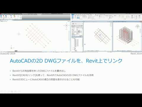 AutoCADの2D DWGファイルを、Revitでリンク