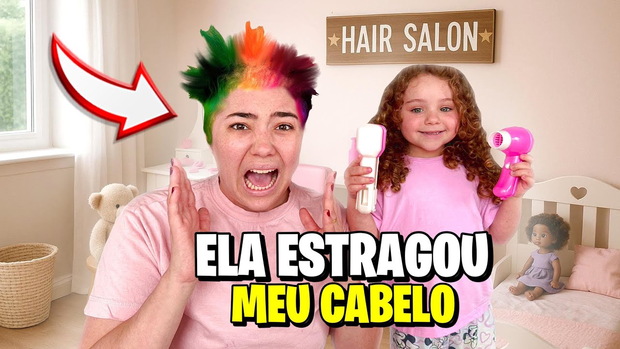 A DIVA TRANSFORMOU O QUARTO DELA EM UM SALÃO DE BELEZA | *ela é a pior cabeleireira?*