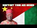 Nigerian politician threatens to have asian contractors aes beatheres why