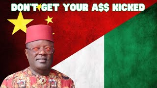 NIGERIAN POLITICIAN THREATENS TO HAVE ASIAN CONTRACTORS A$$ES BEAT...HERE'S WHY