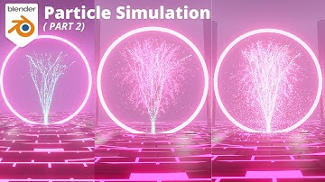 (PART 2) Blender Tutorial - Sci-Fi Magical Tree Particle Simulation in Eevee | Blender Timelapse