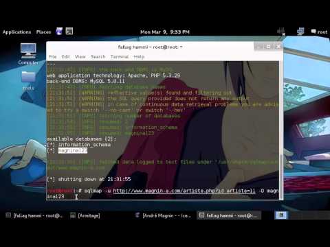 hack website using sqlmap on Kali Linux