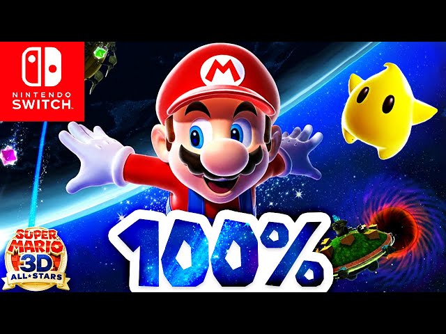 Super Mario Galaxy 3D All-Stars Switch - 100% Longplay Full Game Walkthrough No Commentary Gameplay class=