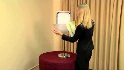 Pedestal Snap Frame Display