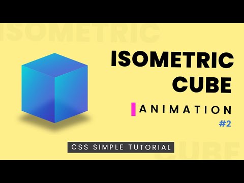 CSS3 Isometric Cube | 3D Isometric Design Html & CSS | Part-2