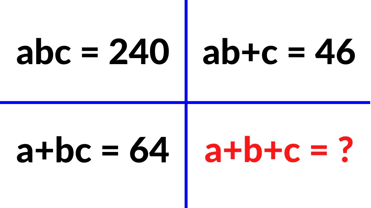 Math Olympiad Problem | Algebra Challenge