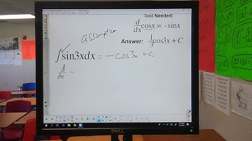 Calculus 4.29 Indefinite Integrals of Trig Functions Part 1