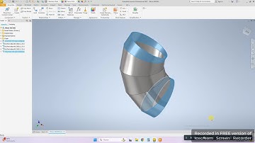 Elbow 90 degree Tutorials for Autodesk Inventor 2024 (Part 1)