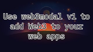 Integrating web3 by using web3modal v1 library