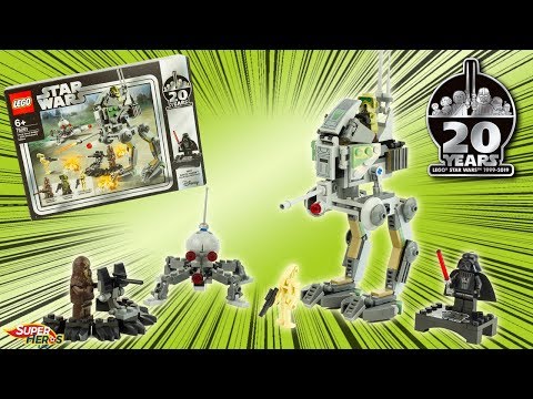 LEGO STAR WARS Clone Scout Walker Edition Spéciale 20 ans Dark Vador Unboxing 75261 Review