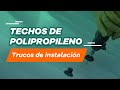 Fibraforte tips de instalacin de techos