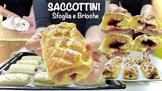 картинка: БРИОШИ SACCOTTINI SFOGLIATI с МАРМАЛАТОЙ easy с бриошами и слоеным тестом