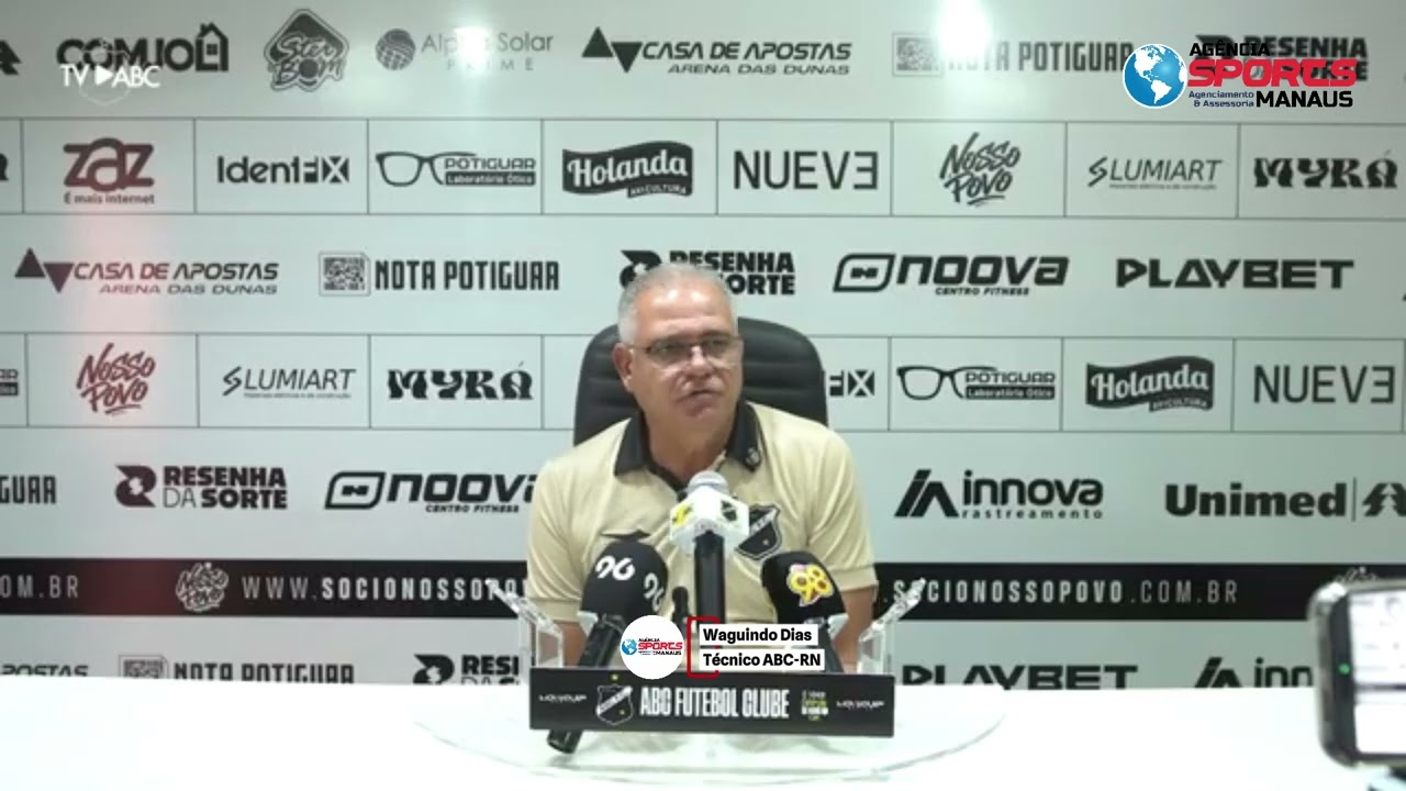 Série D/ Quartas/ Jogo ida/ ABC-RN/ Técnico/ Waguinho Dias