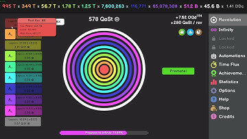 Reaching infinity in Revolution Idle