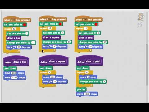Seeing Patterns with New Blocks: Programming in Scratch 2.0 - YouTube