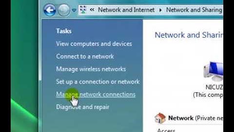 How to create a Network in Windows Vista