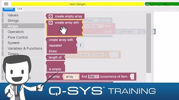 Q-SYS Training | Control and UCI INTERMEDIATE - I4 - Arrays