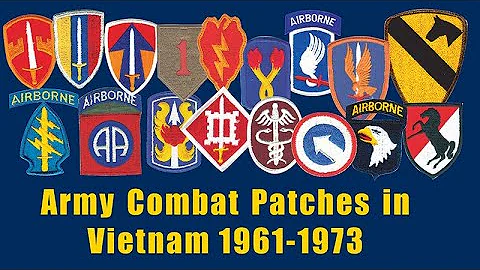 Combat (Shoulder Sleeve Insignia) Patches earned by Army Vietnam Veterans 1961-1973. - DayDayNews