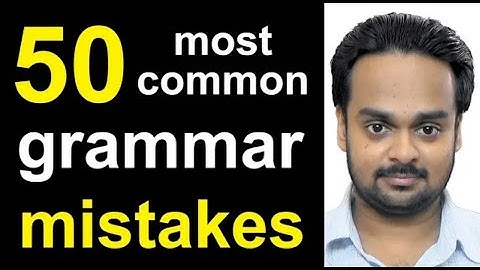 50 MOST COMMON MISTAKES in English Grammar   Error Identification & Correction