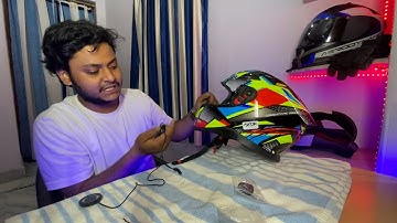 How To Install Bluetooth Intercom In Helmet || Parani M-10 ||