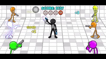 Gun Fu: Stickman 3 (Classic) World Record 92,985 points